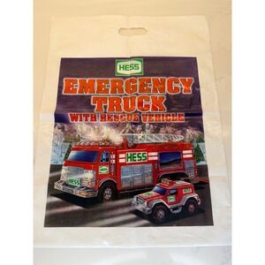 2005 Hess Emergency Truck Rescue Vehicle Plastic Shopping Bag